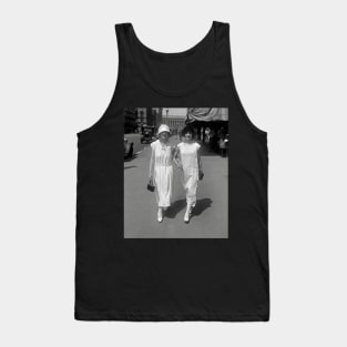 Walking Hand in Hand, 1924. Vintage Photo Tank Top